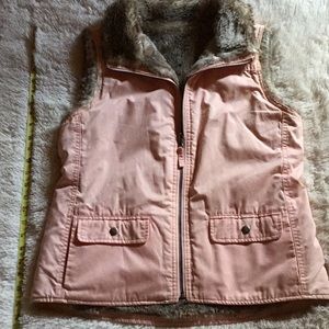 Woman’s reversible fur lined vest